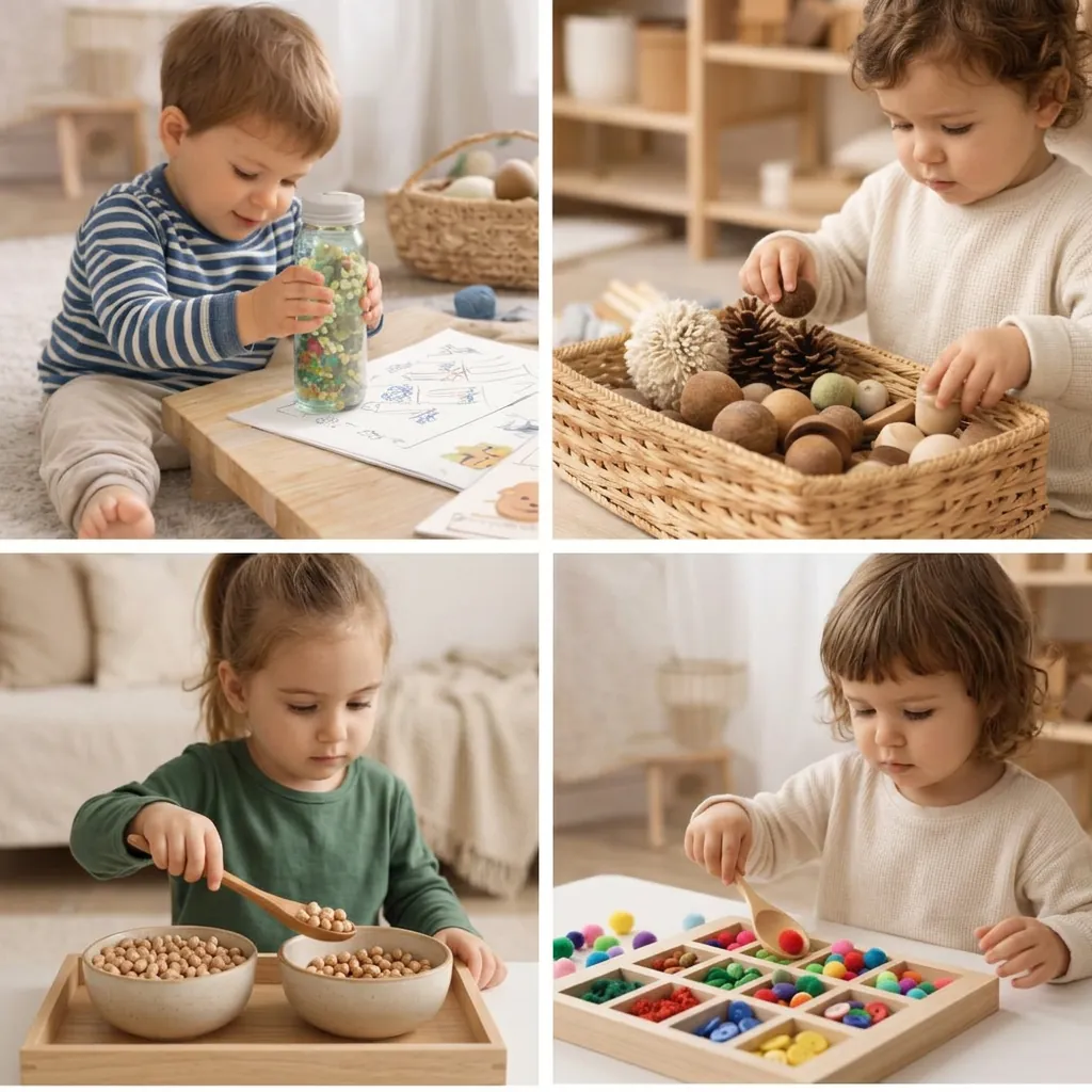 Bambini impegnati in quattro attività educative